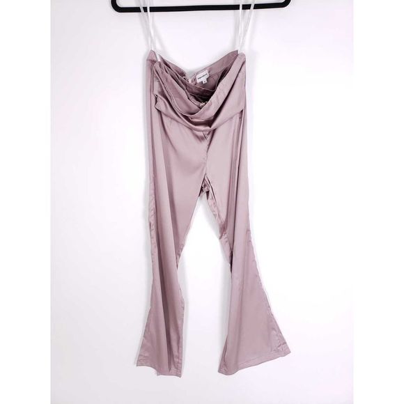 superdown Evelina Satin Two Piece Bandeau Pant Set - Picture 4 of 8